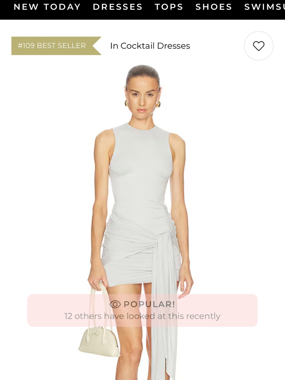 Skims Cupro Jersey Wrap Mini Dress